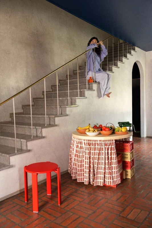 HAY Rey Stool, Scarlet Red 3 HAY Rey Stool, Scarlet Red - Image 3