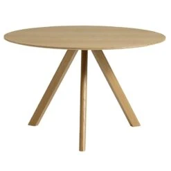 HAY CPH20 Round Table, 120 Cm, Lacquered Oak