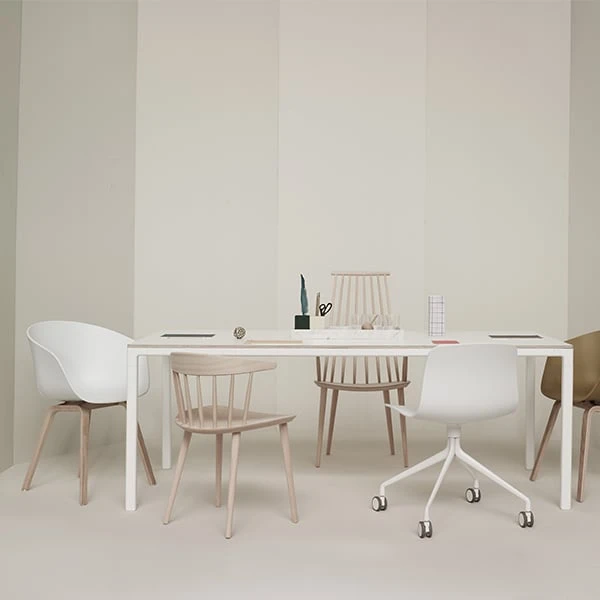 HAY T12 Table, White Laminate 2 HAY T12 Table, White Laminate - Image 2
