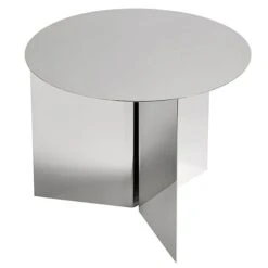 HAY Slit Table, 45 Cm, Polished Steel