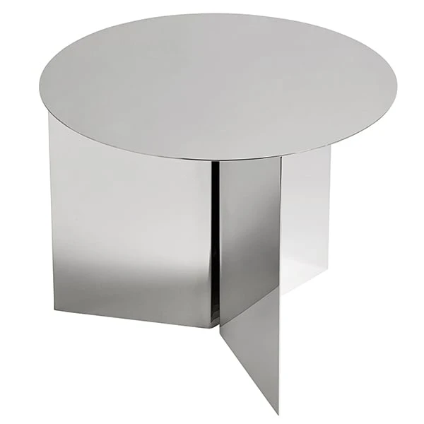 HAY Slit Table, 45 Cm, Polished Steel 1 HAY Slit Table, 45 Cm, Polished Steel