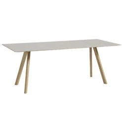 HAY CPH30 Table, 200 X 90 Cm, Soaped Oak - Off White Lino