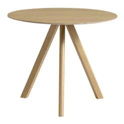 HAY CPH20 Round Table, 90 Cm, Lacquered Oak