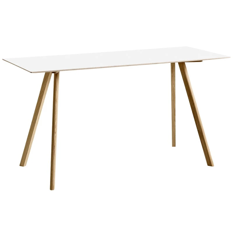 HAY CPH30 Table, 200 X 80 Cm, High, Lacquered Oak - Off White Lino 1 HAY CPH30 Table, 200 X 80 Cm, High, Lacquered Oak - Off White Lino