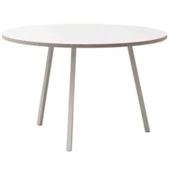 HAY Loop Stand Round Table 120 Cm, White