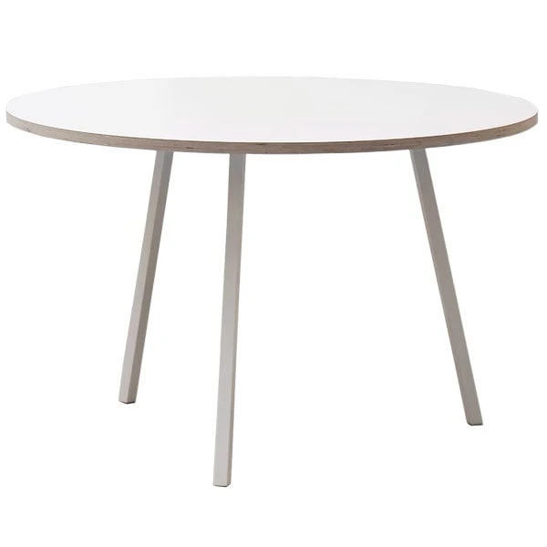 HAY Loop Stand Round Table 120 Cm, White 1 HAY Loop Stand Round Table 120 Cm, White