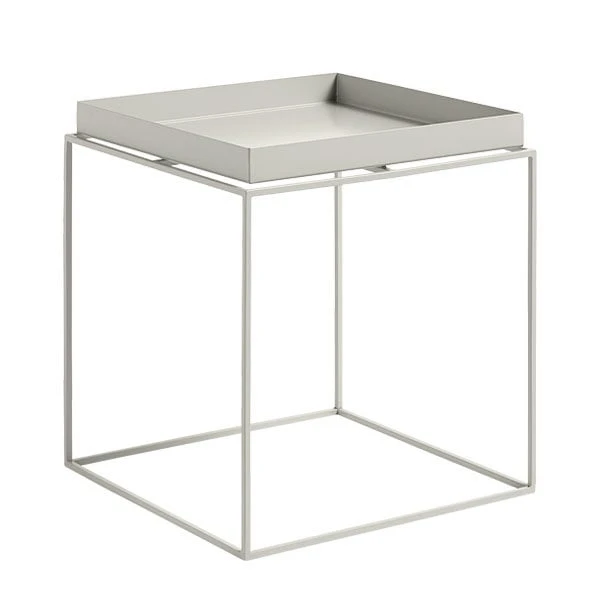 HAY Tray Table Medium Square, Warm Grey 1 HAY Tray Table Medium Square, Warm Grey