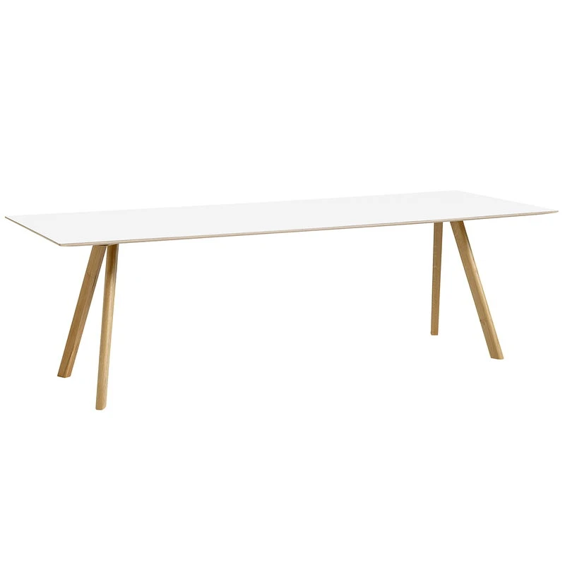 HAY CPH30 Table, 250 X 90 Cm, Lacquered Oak - White Laminate 1 HAY CPH30 Table, 250 X 90 Cm, Lacquered Oak - White Laminate