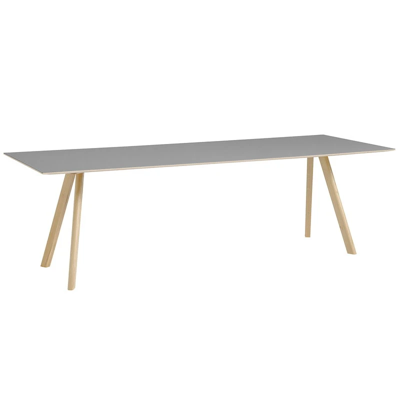 HAY CPH30 Table, 250 X 90 Cm, Lacquered Oak - Grey Lino 1 HAY CPH30 Table, 250 X 90 Cm, Lacquered Oak - Grey Lino