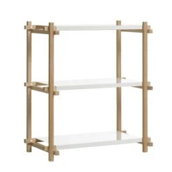 HAY Woody Column Shelf, Low, White
