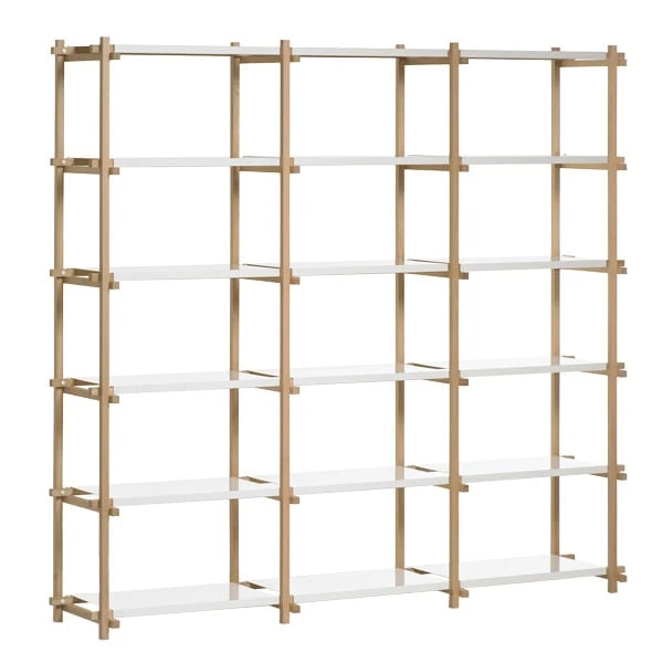 HAY Woody Shelf, High, White 1 HAY Woody Shelf, High, White
