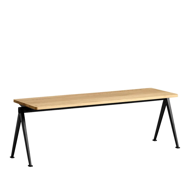 HAY Pyramid Bench 11, Black - Lacquered Oak 1 HAY Pyramid Bench 11, Black - Lacquered Oak