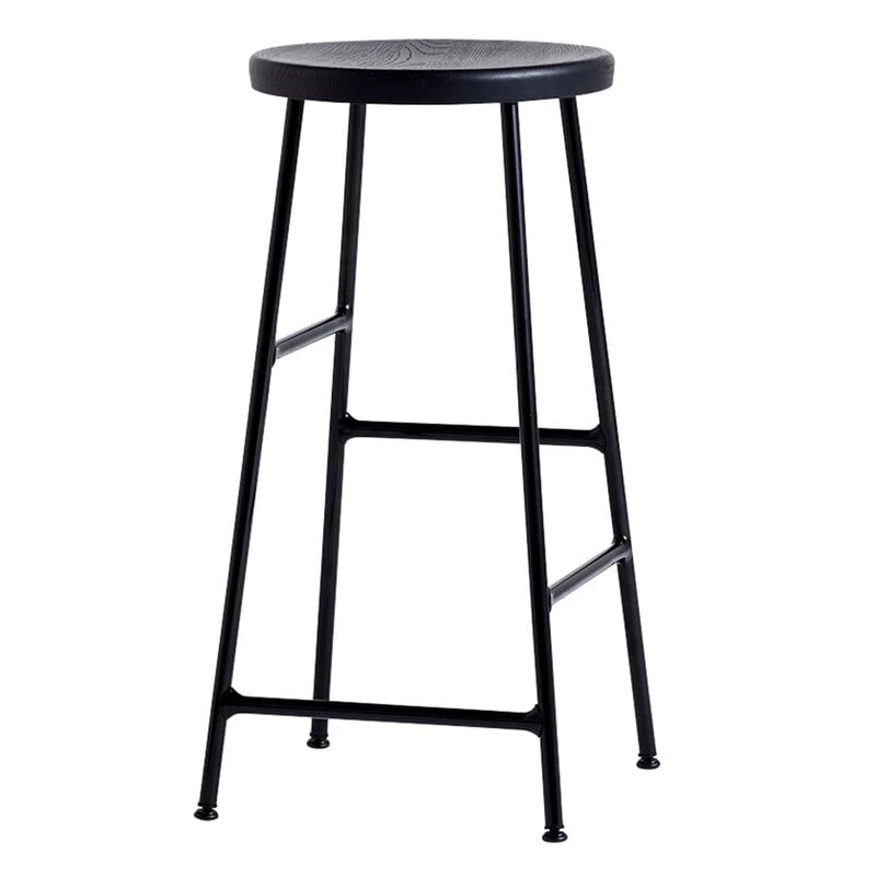HAY Cornet Bar Stool, Low, Black - Black 1 HAY Cornet Bar Stool, Low, Black - Black