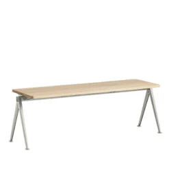 HAY Pyramid Bench 11, Beige - Matt Lacquered Oak