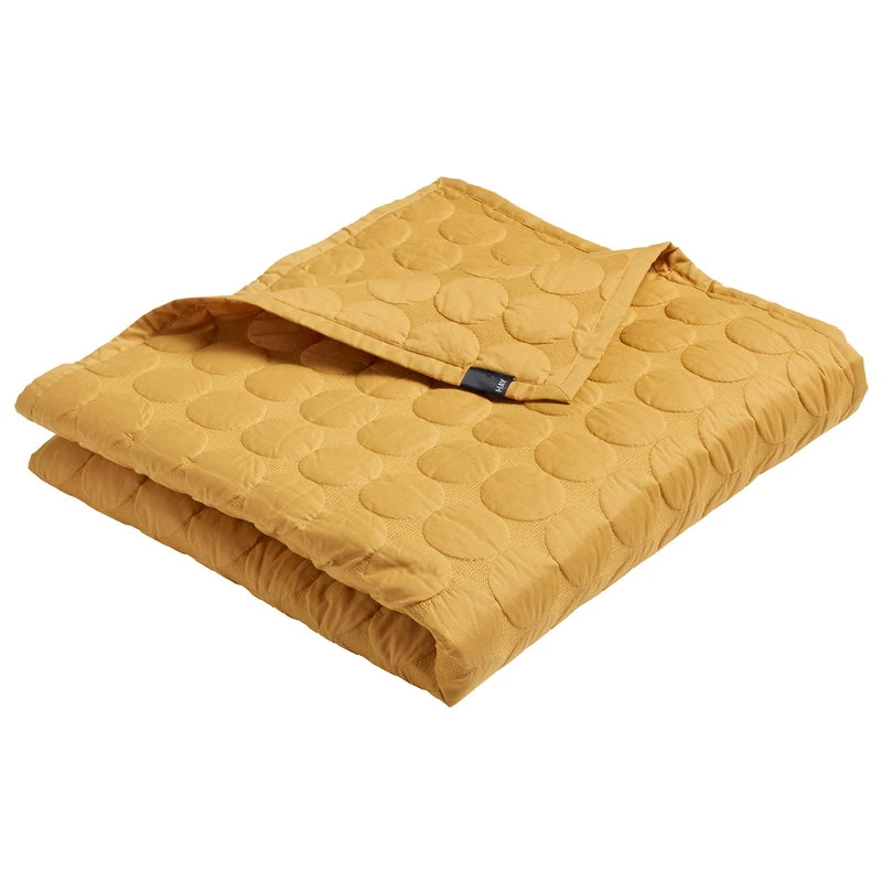 HAY Mega Dot Bed Cover, Mustard 1 HAY Mega Dot Bed Cover, Mustard