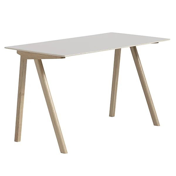 HAY CPH90 Desk, Soaped Oak - Off White Lino 1 HAY CPH90 Desk, Soaped Oak - Off White Lino