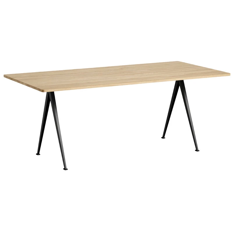 HAY Pyramid Table 02, Black - Matt Lacquered Oak 1 HAY Pyramid Table 02, Black - Matt Lacquered Oak
