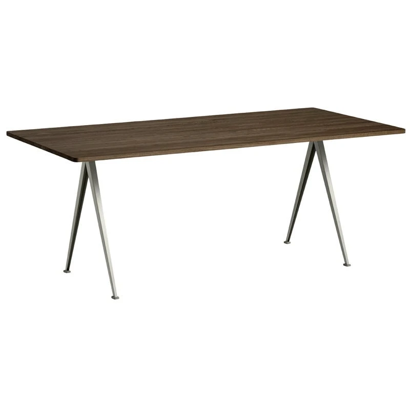 HAY Pyramid Table 02, Beige - Smoked Oak 1 HAY Pyramid Table 02, Beige - Smoked Oak