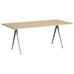 HAY Pyramid Table 02, Beige - Matt Lacquered Oak