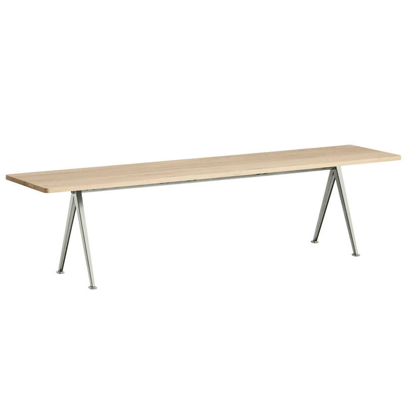 HAY Pyramid Bench 12, Beige - Matt Lacquered Oak 1 HAY Pyramid Bench 12, Beige - Matt Lacquered Oak