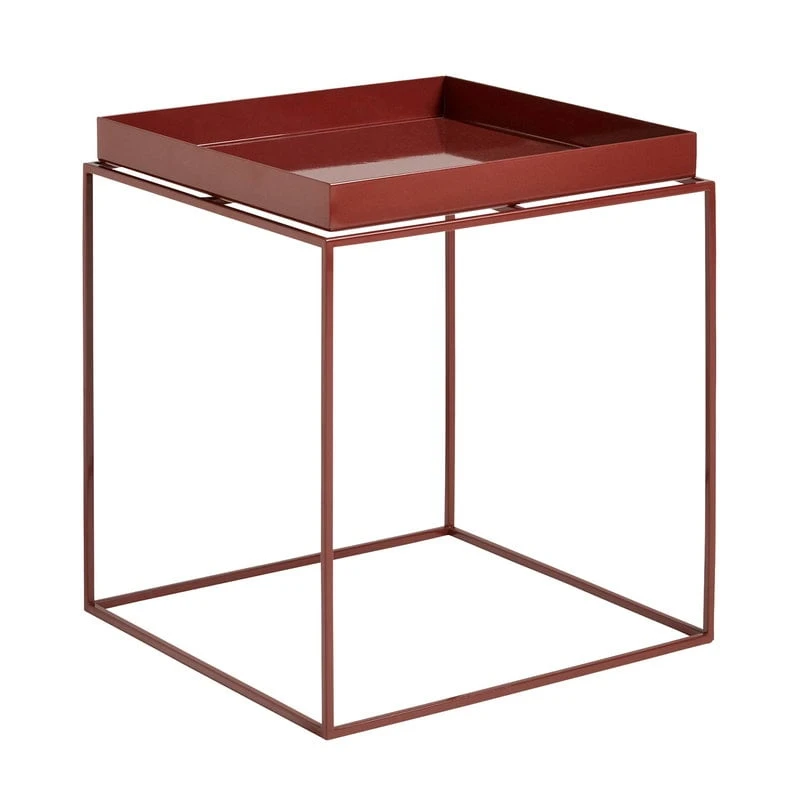 HAY Tray Table Medium Square, Chocolate 1 HAY Tray Table Medium Square, Chocolate