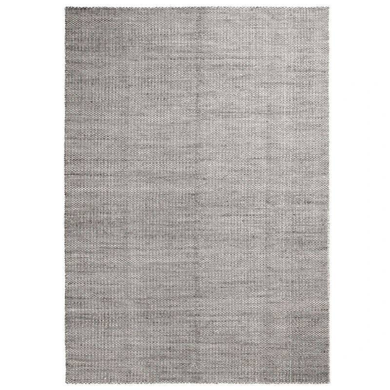 HAY Moiré Kelim Rug, 140 X 200 Cm, Grey 1 HAY Moiré Kelim Rug, 140 X 200 Cm, Grey