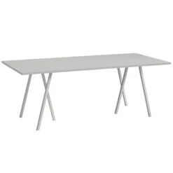 HAY Loop Stand Table, 200 Cm, Grey