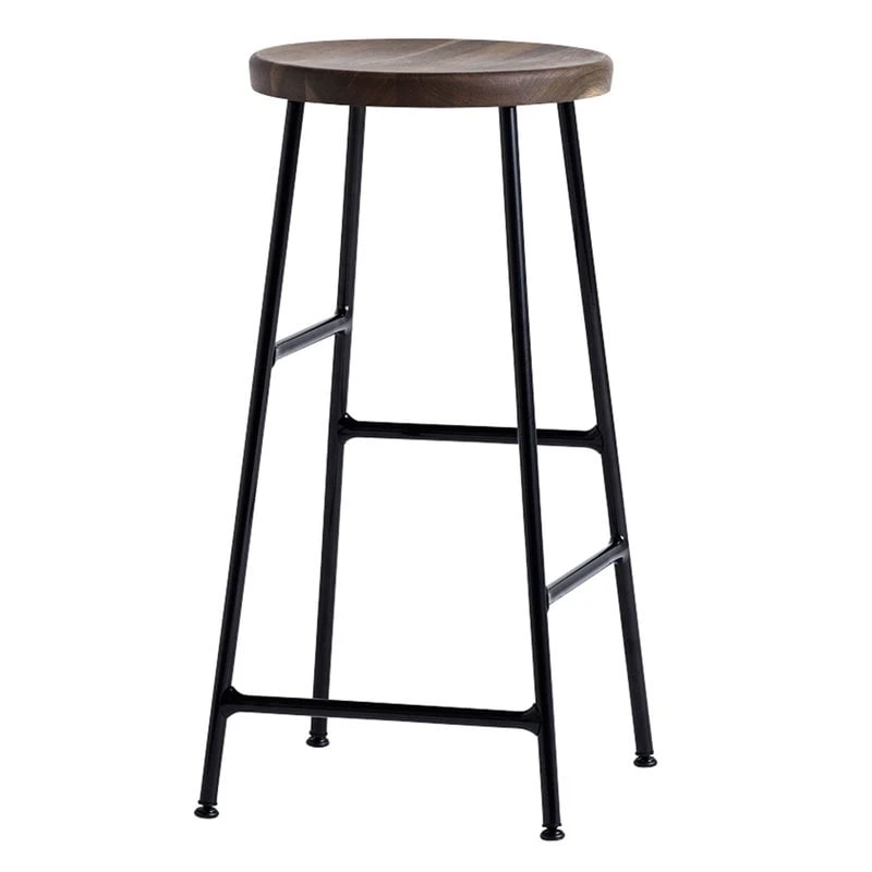 HAY Cornet Bar Stool, Low, Black - Smoked Oak 1 HAY Cornet Bar Stool, Low, Black - Smoked Oak
