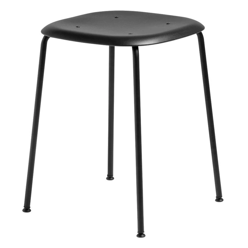 HAY Soft Edge 75 Stool, Black 1 HAY Soft Edge 75 Stool, Black