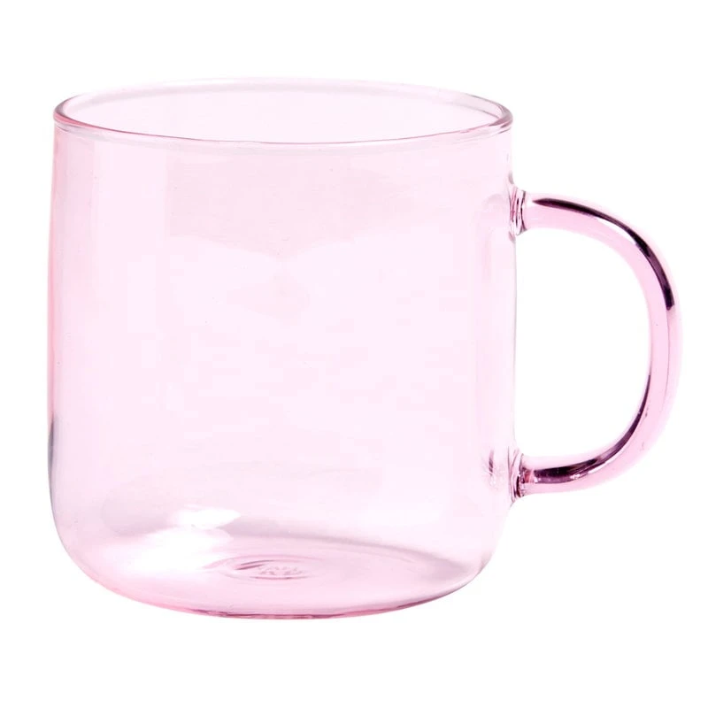 HAY Glass Mug, Pink 1 HAY Glass Mug, Pink