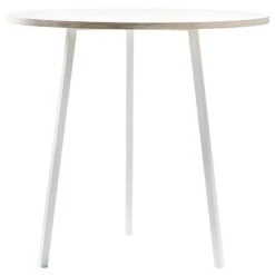 HAY Loop Stand Round Table 90 Cm, High, White