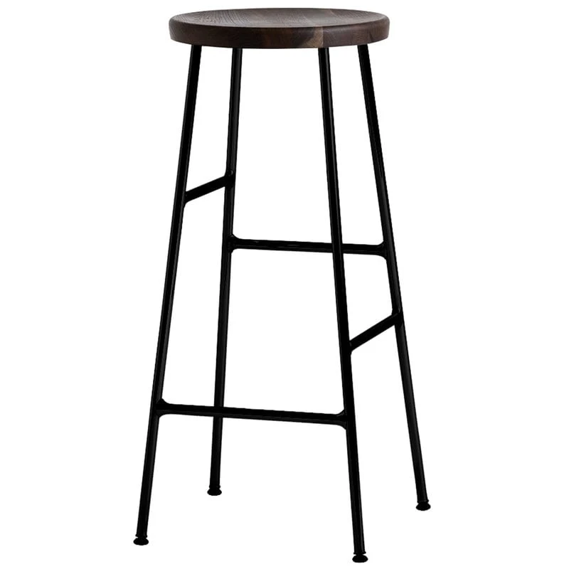 HAY Cornet Bar Stool, High, Black - Smoked Oak 1 HAY Cornet Bar Stool, High, Black - Smoked Oak