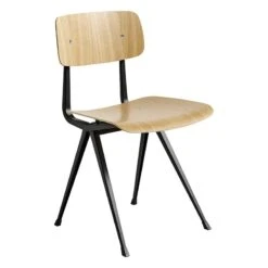 HAY Result Chair, Black - Lacquered Oak