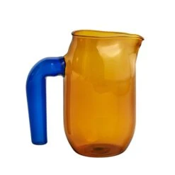 HAY Jug With Blue Handle, S, Amber