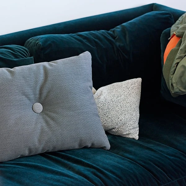 HAY Dot Cushion, Steelcut Trio, Dark Grey 2 HAY Dot Cushion, Steelcut Trio, Dark Grey - Image 2