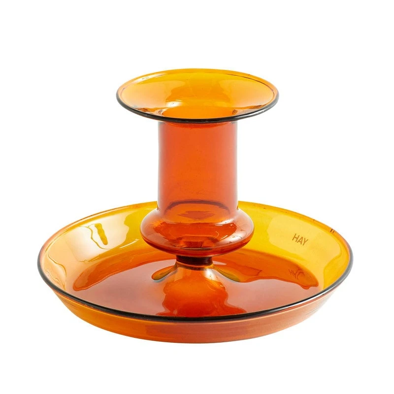 HAY Flare Candleholder, Amber 1 HAY Flare Candleholder, Amber