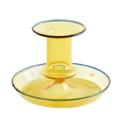 HAY Flare Candleholder, Yellow