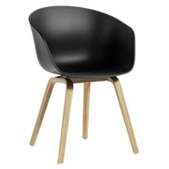 HAY About A Chair AAC22 Eco, Lacquered Oak - Black