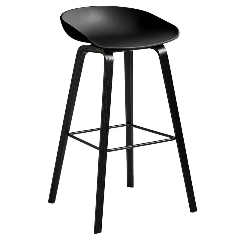 HAY About A Stool AAS32, 75 Cm, Black Oak - Black 1 HAY About A Stool AAS32, 75 Cm, Black Oak - Black