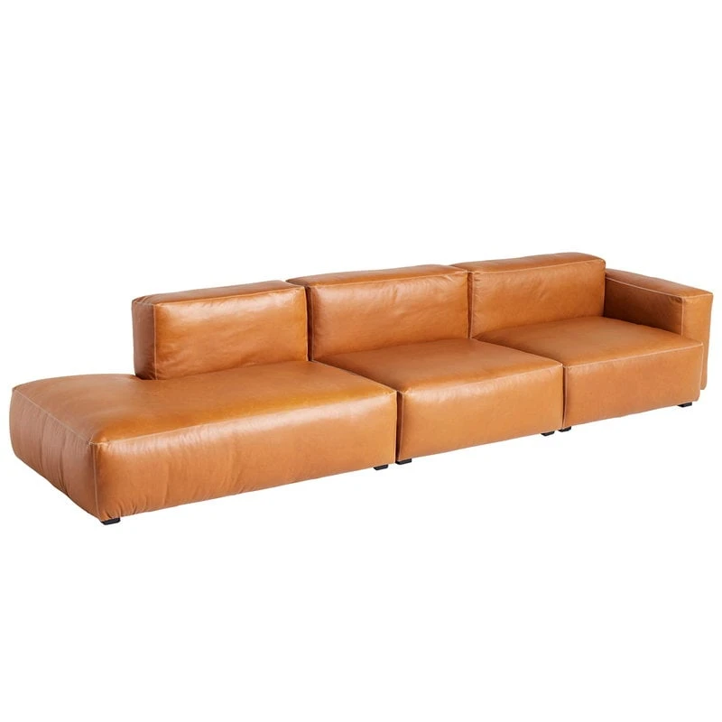 HAY Mags Soft Sofa, Comb.5 Low Arm Right, Sense 250 Leather 1 HAY Mags Soft Sofa, Comb.5 Low Arm Right, Sense 250 Leather