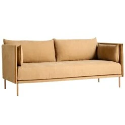 HAY Silhouette Sofa 2-seater, Linara 142/Sense Cognac - Oiled Oak