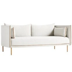 HAY Silhouette Sofa 2-seater, Coda 100/Sense Cognac - Oiled Oak