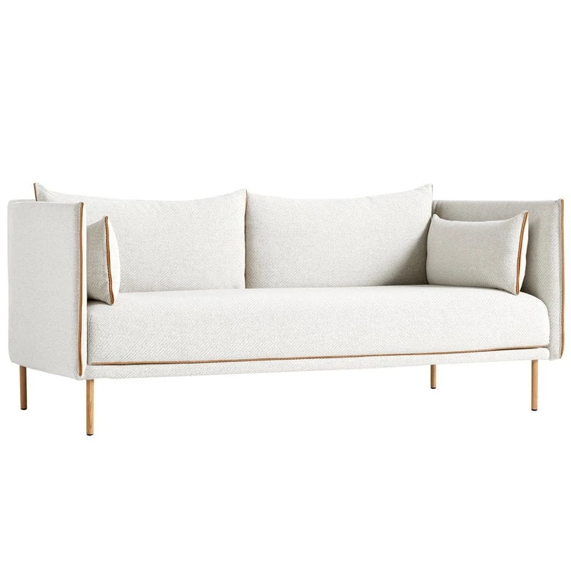 HAY Silhouette Sofa 2-seater, Coda 100/Sense Cognac - Oiled Oak 1 HAY Silhouette Sofa 2-seater, Coda 100/Sense Cognac - Oiled Oak