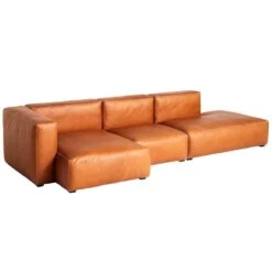 HAY Mags Soft Sofa, Comb.4 High Arm Left, Sense 250 Leather