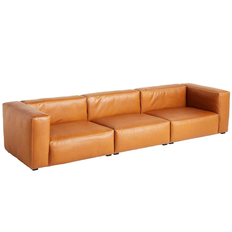 HAY Mags Soft 3-seater Sofa, Comb.11 High Arm, Sense 250 Leather 1 HAY Mags Soft 3-seater Sofa, Comb.11 High Arm, Sense 250 Leather