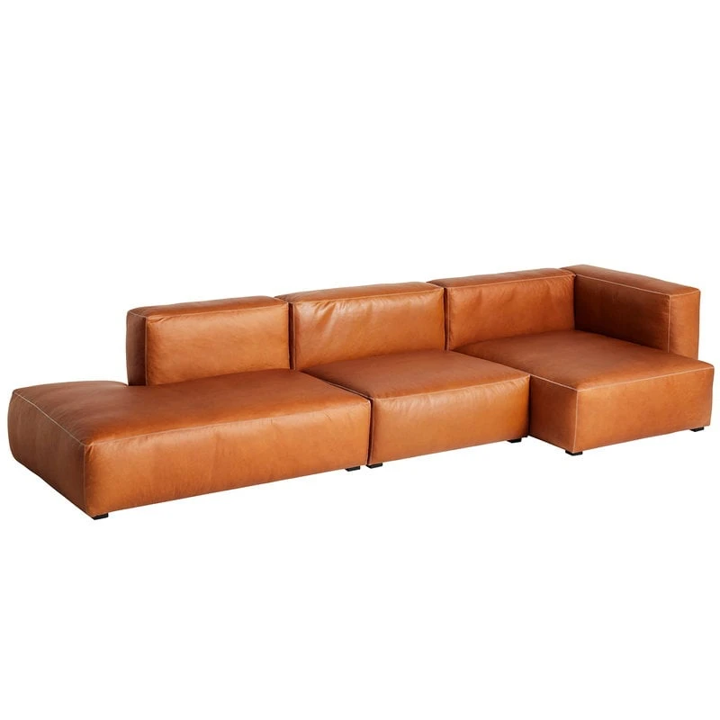 HAY Mags Soft Sofa, Comb.5 High Arm Right, Sense 250 Leather 1 HAY Mags Soft Sofa, Comb.5 High Arm Right, Sense 250 Leather