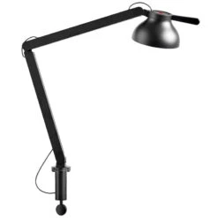 HAY PC Table Lamp With Clamp, Double Arm, Black