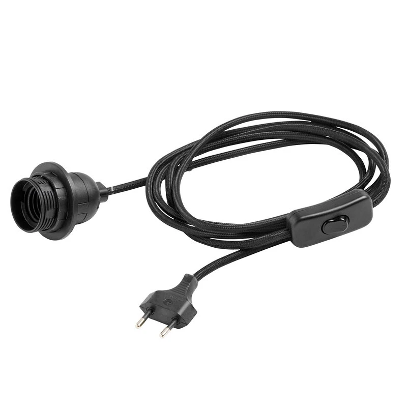 HAY Cord Set For Table Lamps, Black 1 HAY Cord Set For Table Lamps, Black