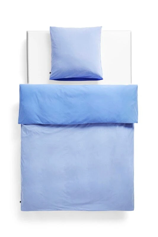 HAY Duo Duvet Cover, Sky Blue 4 HAY Duo Duvet Cover, Sky Blue - Image 4