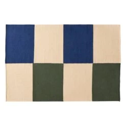 HAY Ethan Cook Flat Works Rug, 200 X 300 Cm, Peach Green Check
